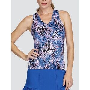 Tail Activewear Blue Pink Women's Palm Isle Alissa Golf Tank Racerback